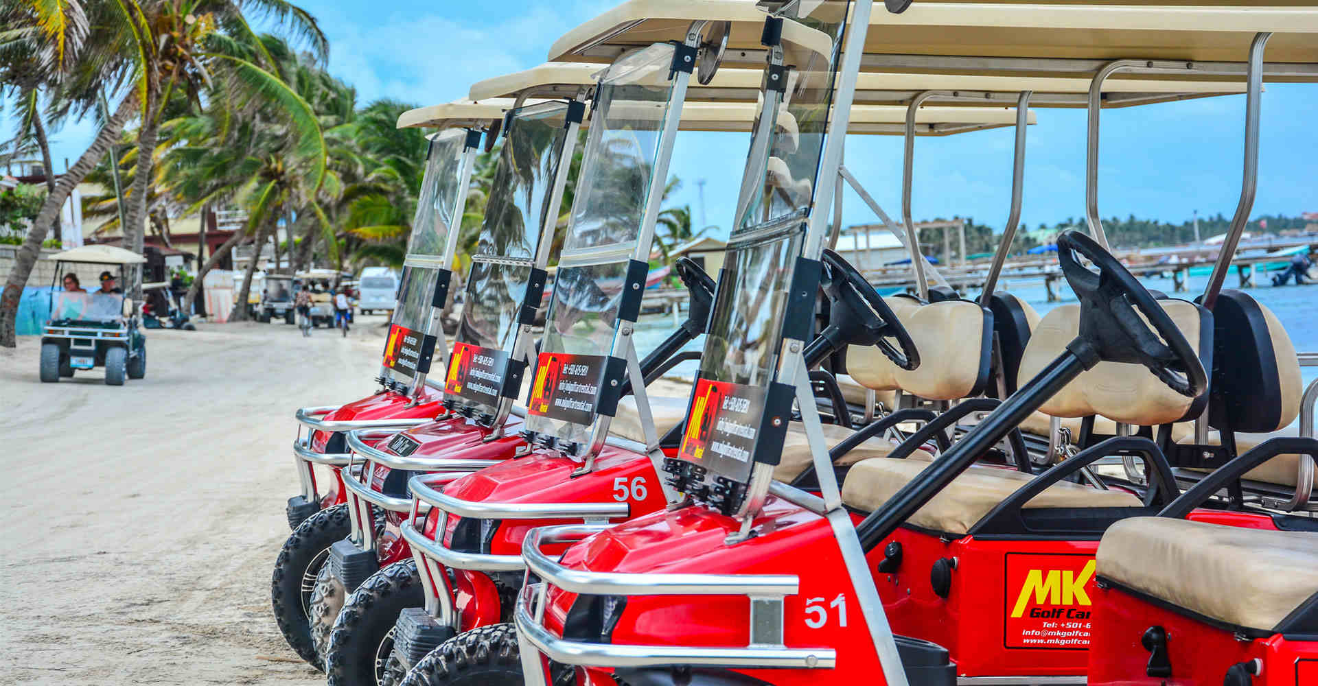 MK Golf Cart Rental San Pedro Ambergris Caye Belize